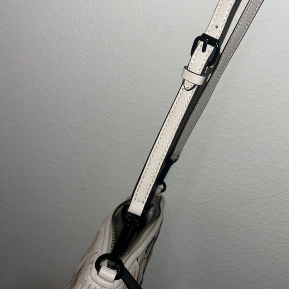 Rebecca Minkoff Fringe Leather Clutch Crossbody Bag, Beige - Picture 7 of 9